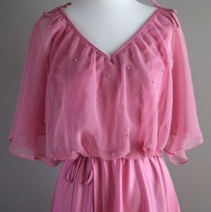 Vintage 70s butterfly Dress